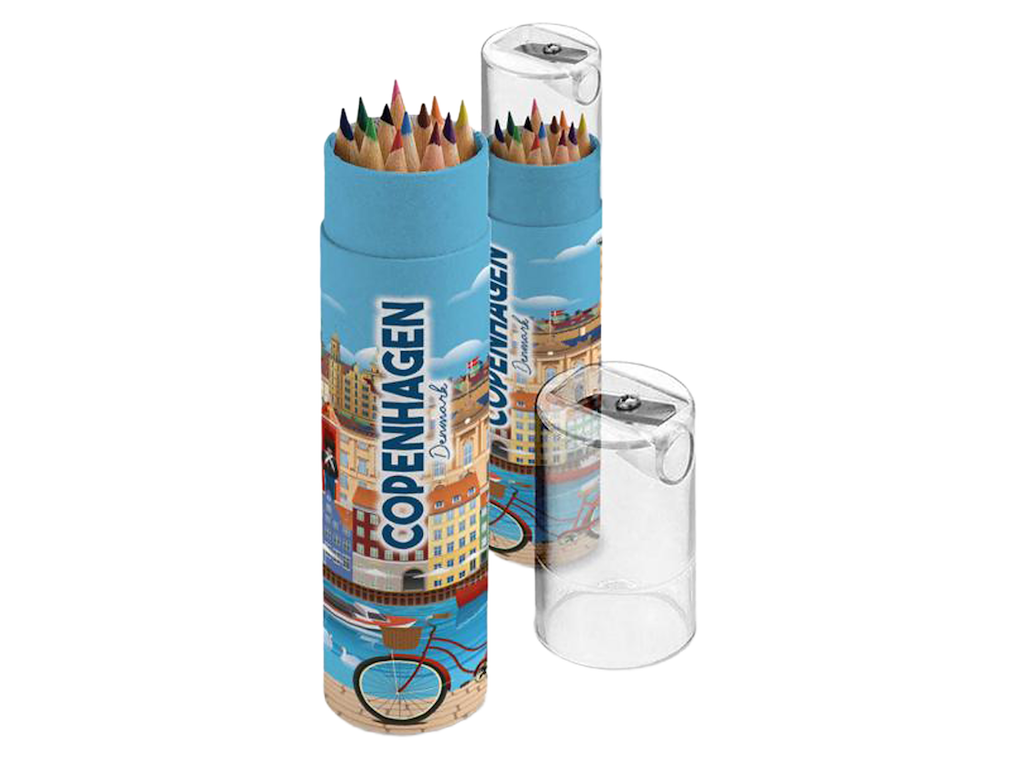 Farveblyanter m. Blyantsspidser Bygninger CPH