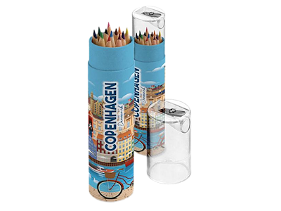 Farveblyanter m. Blyantsspidser Bygninger CPH