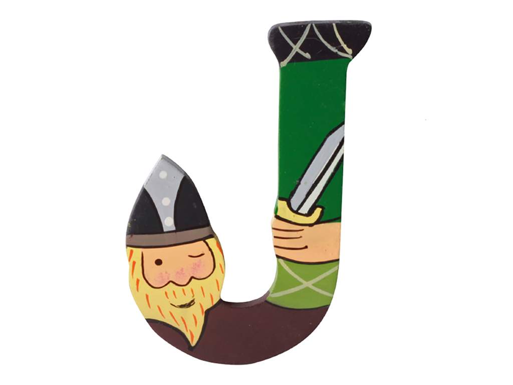 Wooden Letter Viking J