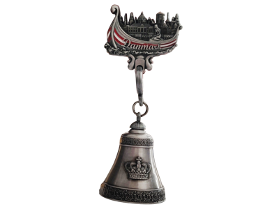 Magnet Viking Ship With Hanging Pewter