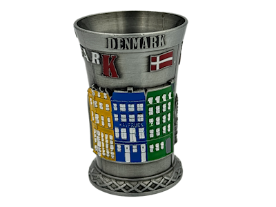 Shotglas, DK Huse Antik Sølv