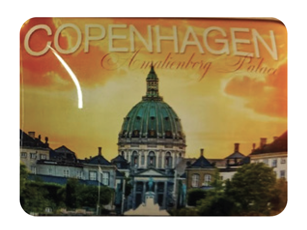 Glass Magnet, Amalienborg and The Marble church