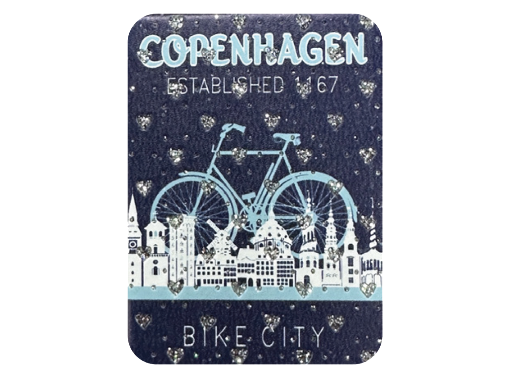 Magnet, Rhinestone Copenhagen Bicycle