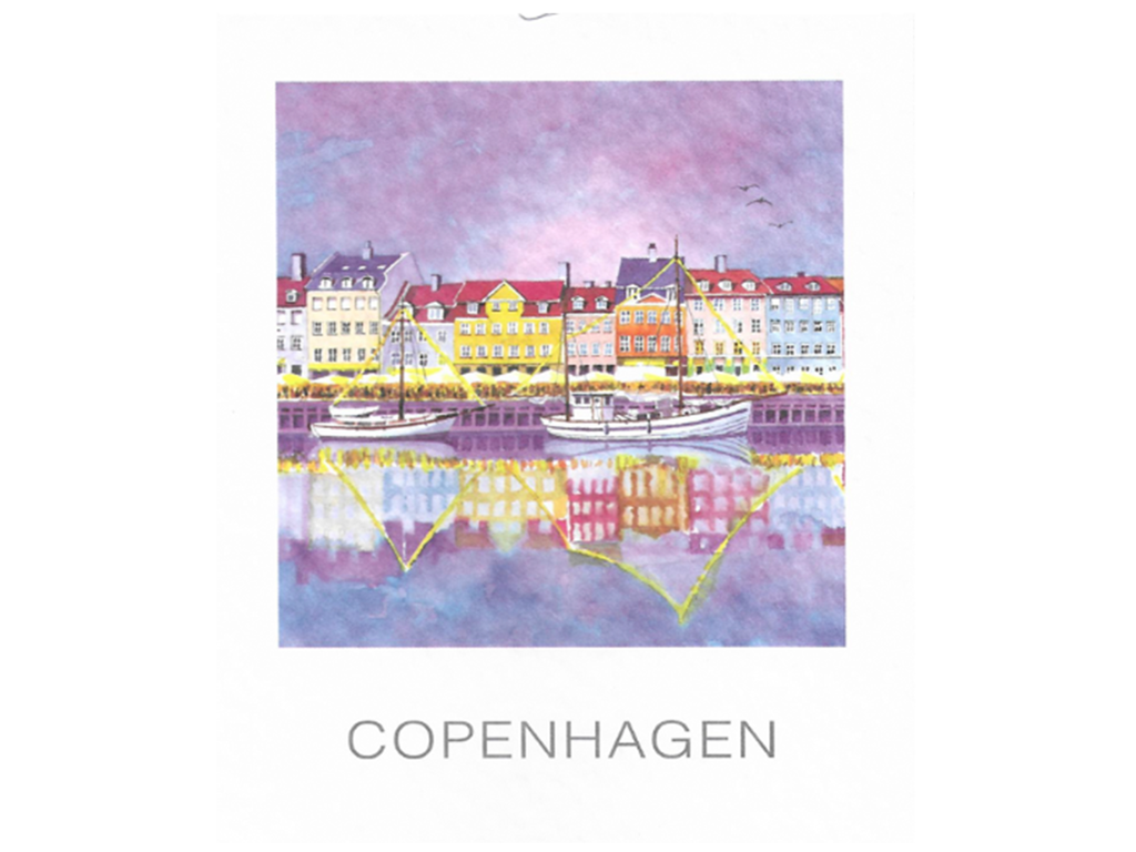 Postcard, Nyhavn Evening, 10 x 12 cm