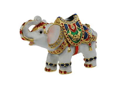Figurine Elefant White Jewel