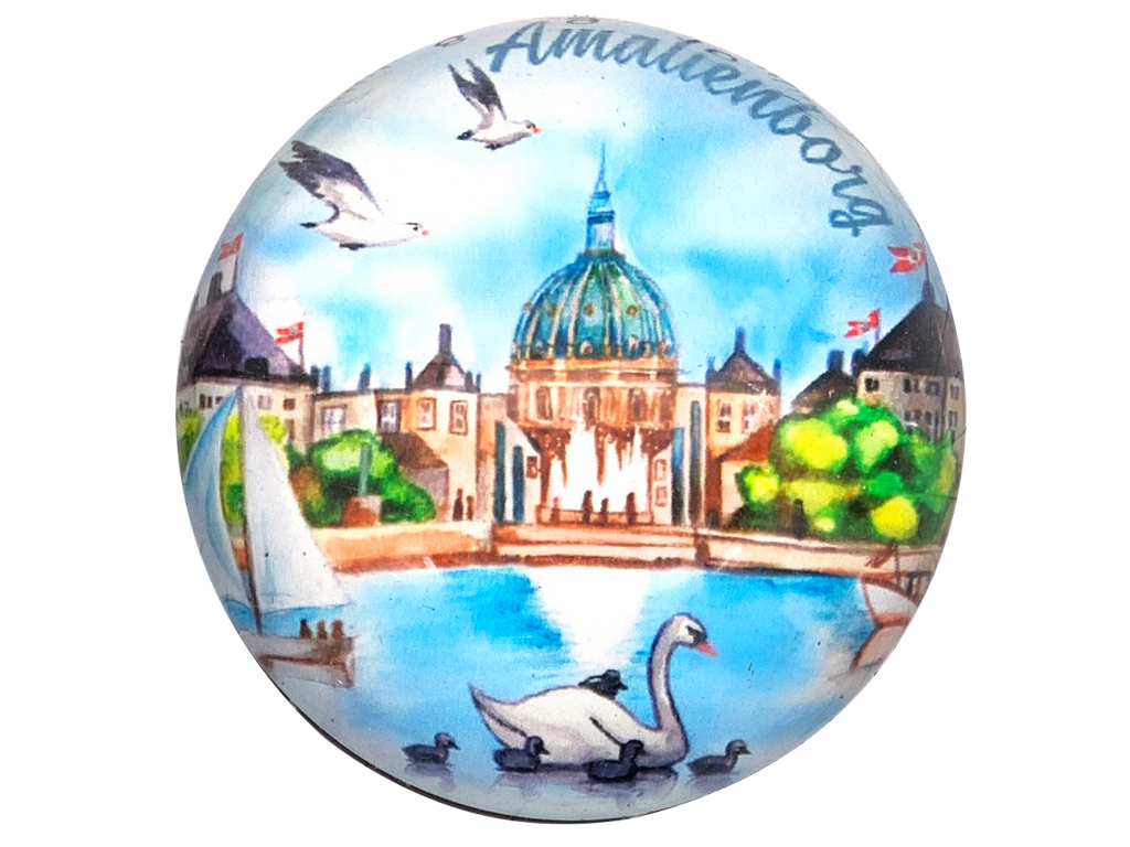 Glass Magnet, Amalienborg Aquarel