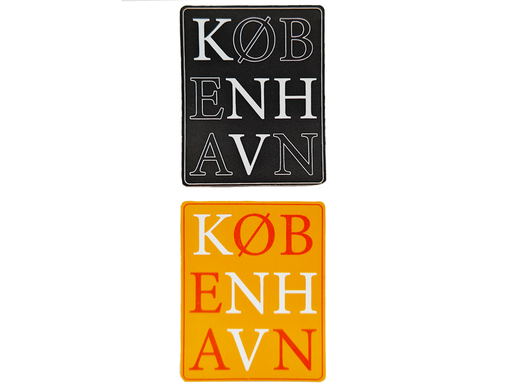 Sticker, KØB-ENH-AVN 2. pcs.