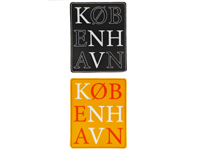 Sticker, KØB-ENH-AVN 2. pcs.