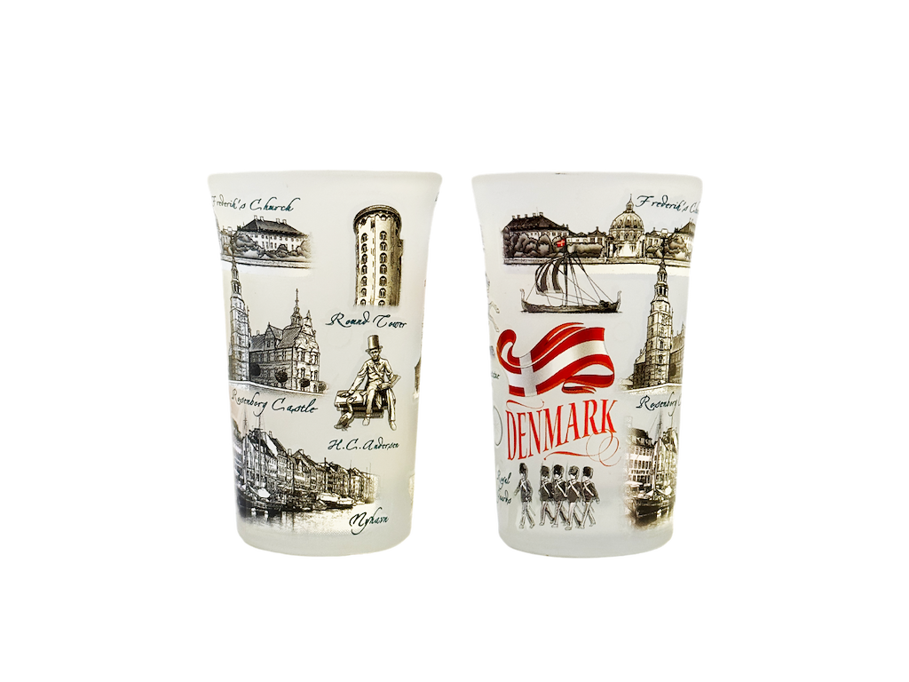 Shotglas Tulip,  Black & White