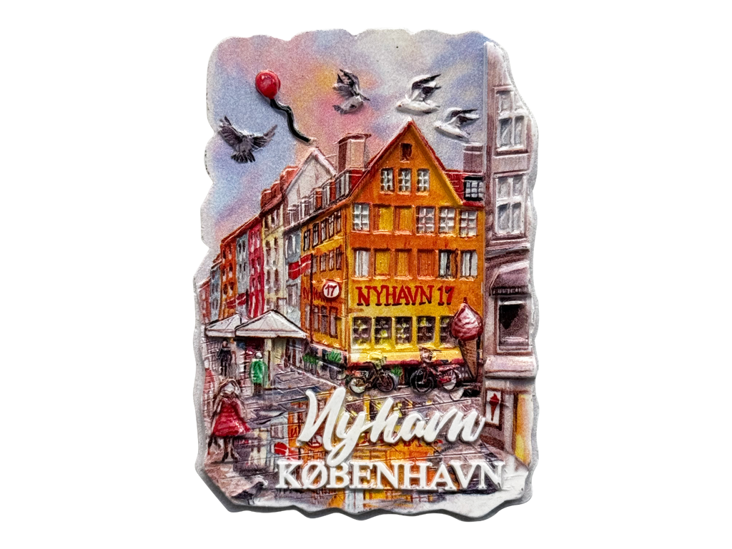 Digital Magnet Nyhavn 17 Akvarel