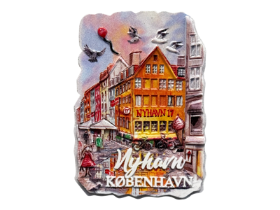 Digital Magnet Nyhavn 17 Akvarel