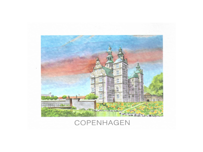 Postcard – Rosenborg, 16.5 x 12 cm