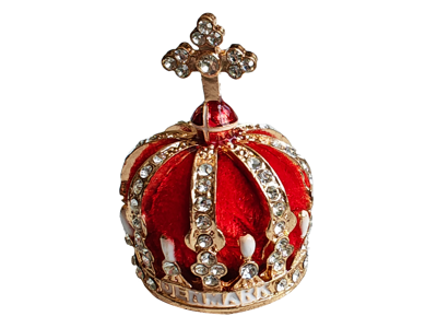 Figurine, Miniature Royal Crown Red