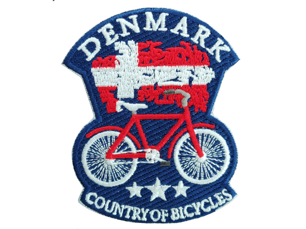 Patch Bicycle Faded Flag