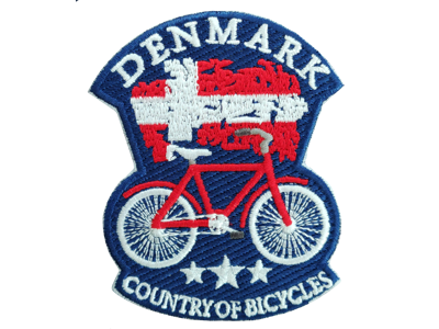 Patch Bicycle Faded Flag