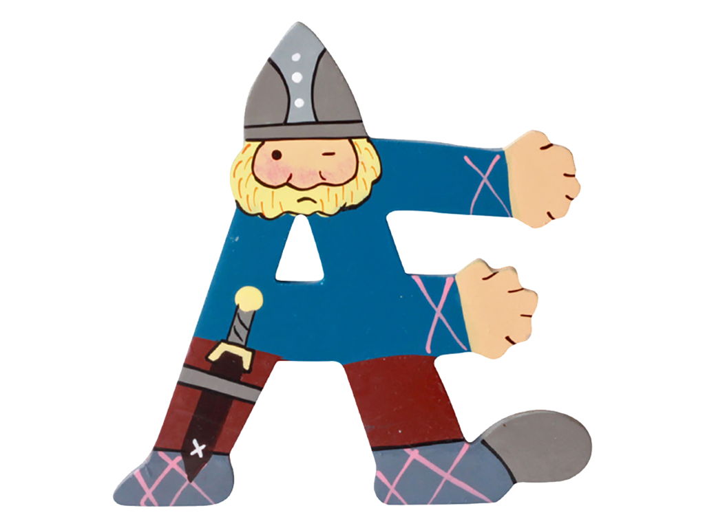 Wooden Letter Viking Æ