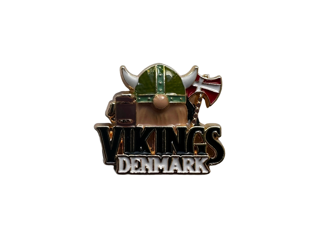 Pin Old Viking w/Flag