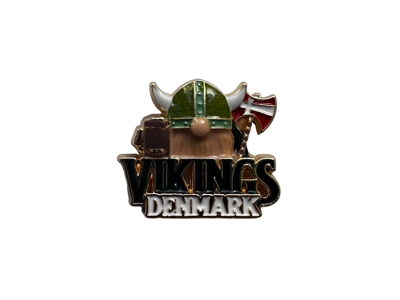 Pin Old Viking w/Flag