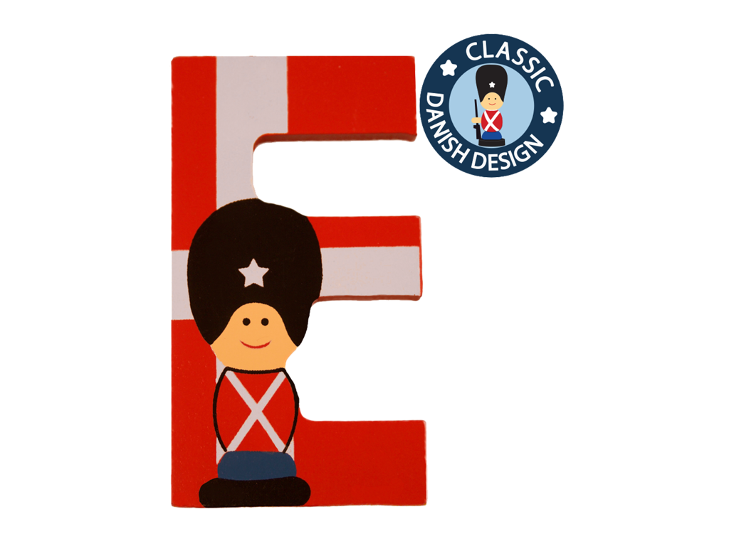 Wooden Letter Guardsman And Flag E