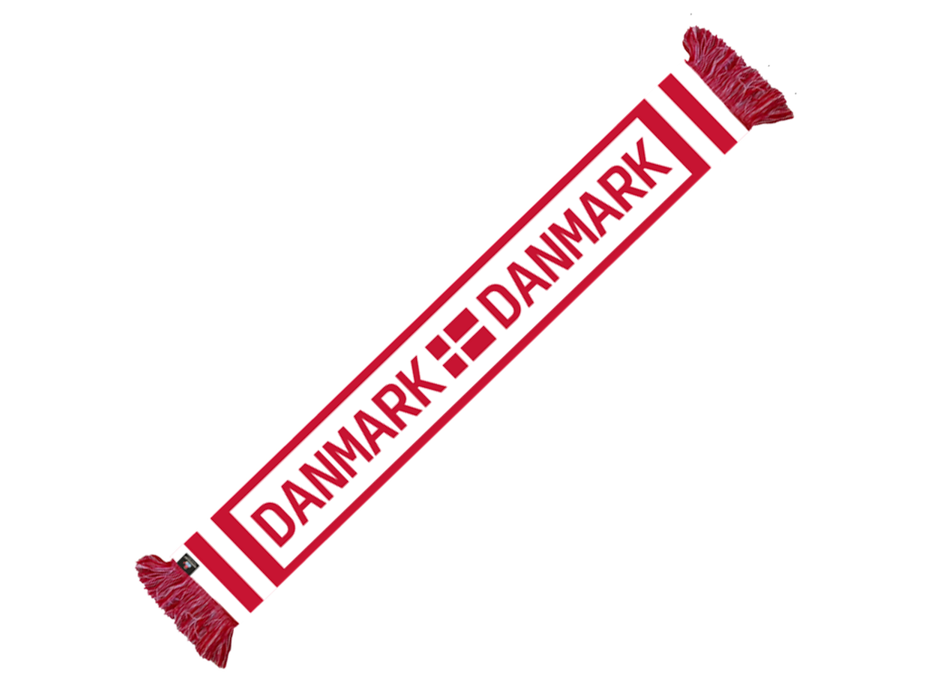 Halstørklæde Danmark Hvid
