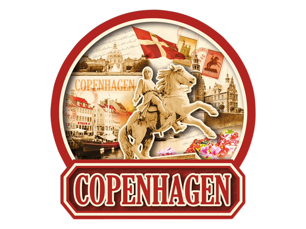 Magnet, Wood Retro CPH