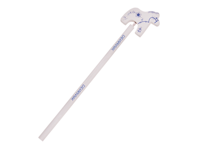 Pencil White Mussel Horse Wood