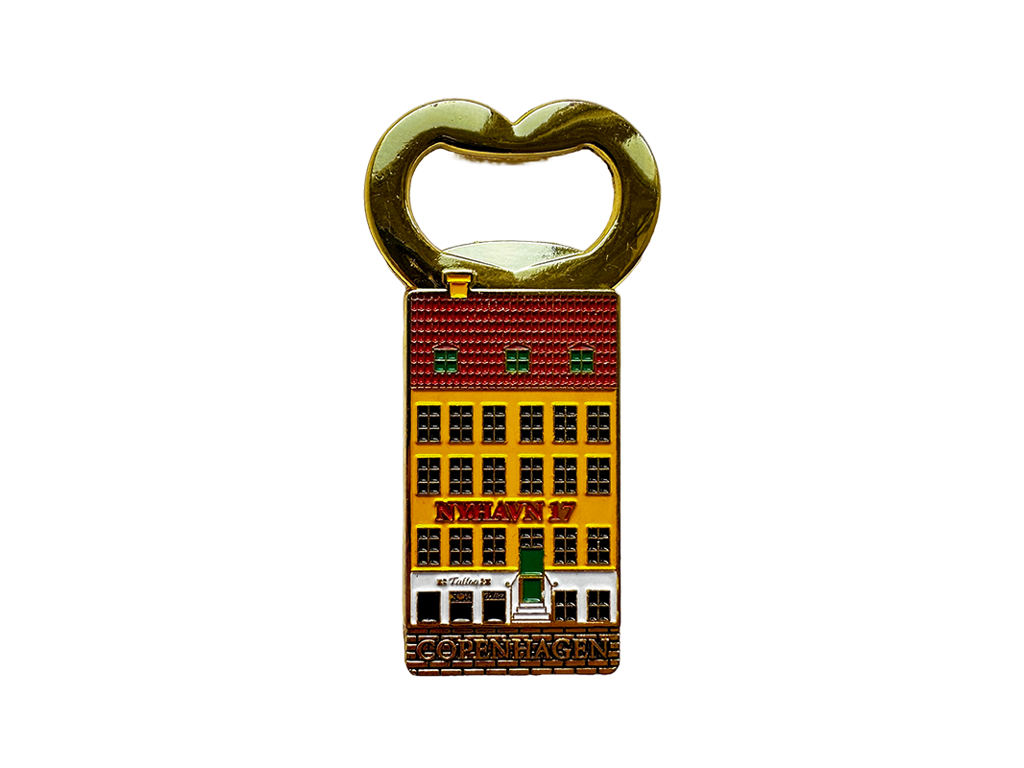 Magnet and Bottle Opener, Nyhavn Gold