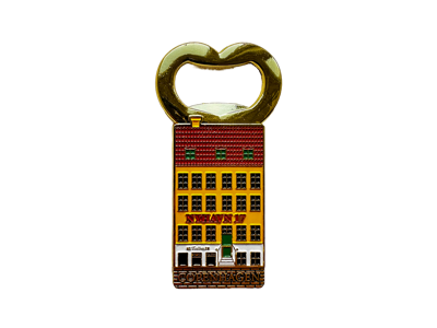 Magnet and Bottle Opener, Nyhavn Gold