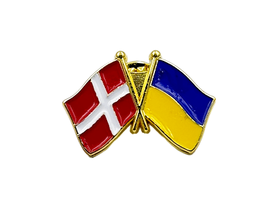 Pin Flag DK/UA