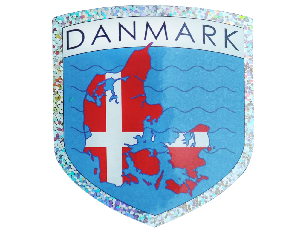 Sticker Denmark Map