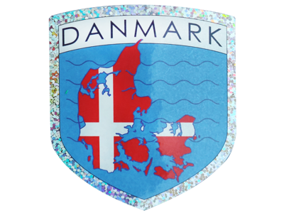 Sticker Denmark Map