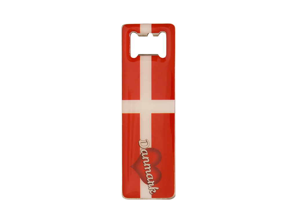 Magnet and Bottle opener, Flag heart