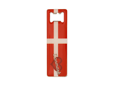 Magnet and Bottle opener, Flag heart