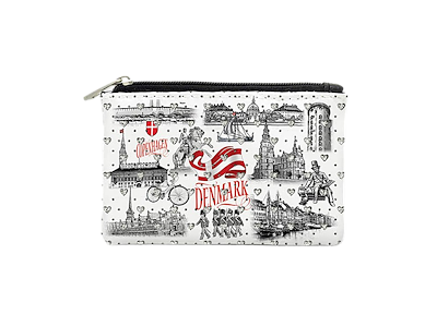 Wallet With Rhinestones, Black & White