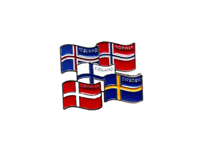 Pin Flag Nordic Countries