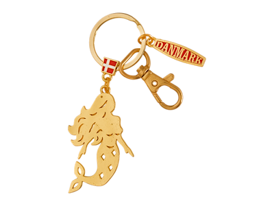 Keyring Mermaid Gold