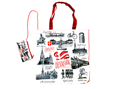 Foldable Bag, Black & White