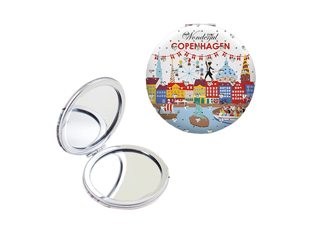 Mirror With Rhinestones Round, Wonderful CPH