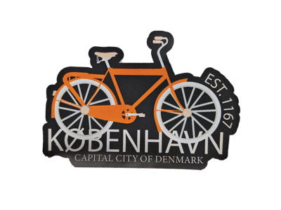 Klistermærke Cykel Orange
