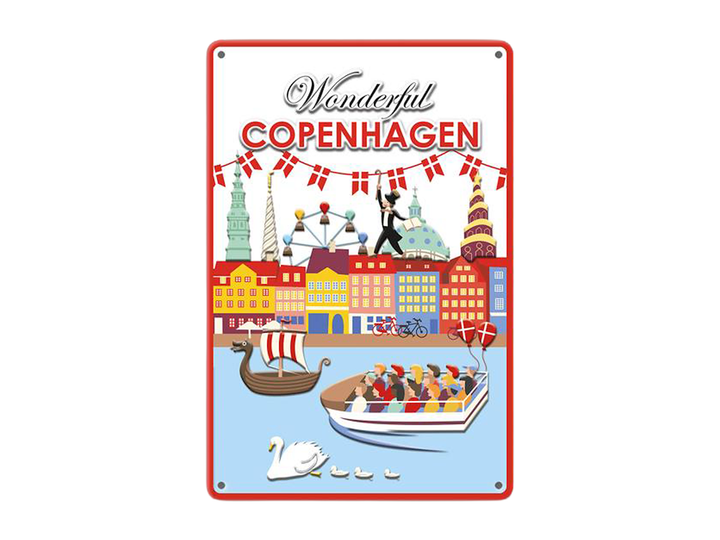 Metalskilt - 30*20 cm Wonderful CPH