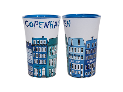 Shotglasses, Nyhavn Blue 2 pcs.