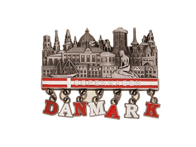Magnet Towers Of Copenhagen Danmark Pewter