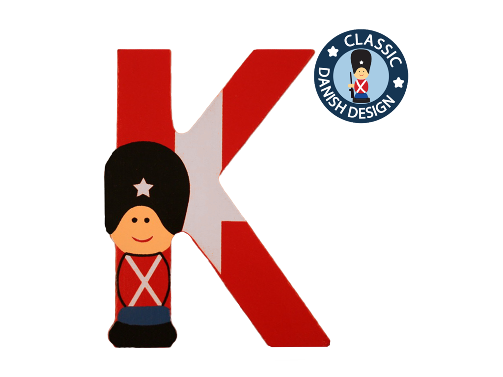 Wooden Letter Guardsman And Flag K