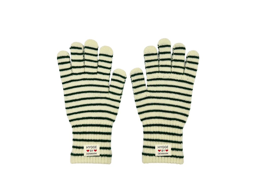 Vanter grøn/hvid m. Fingertouch
