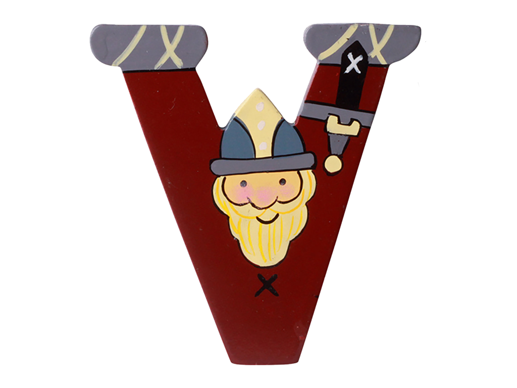 Wooden Letter Viking V