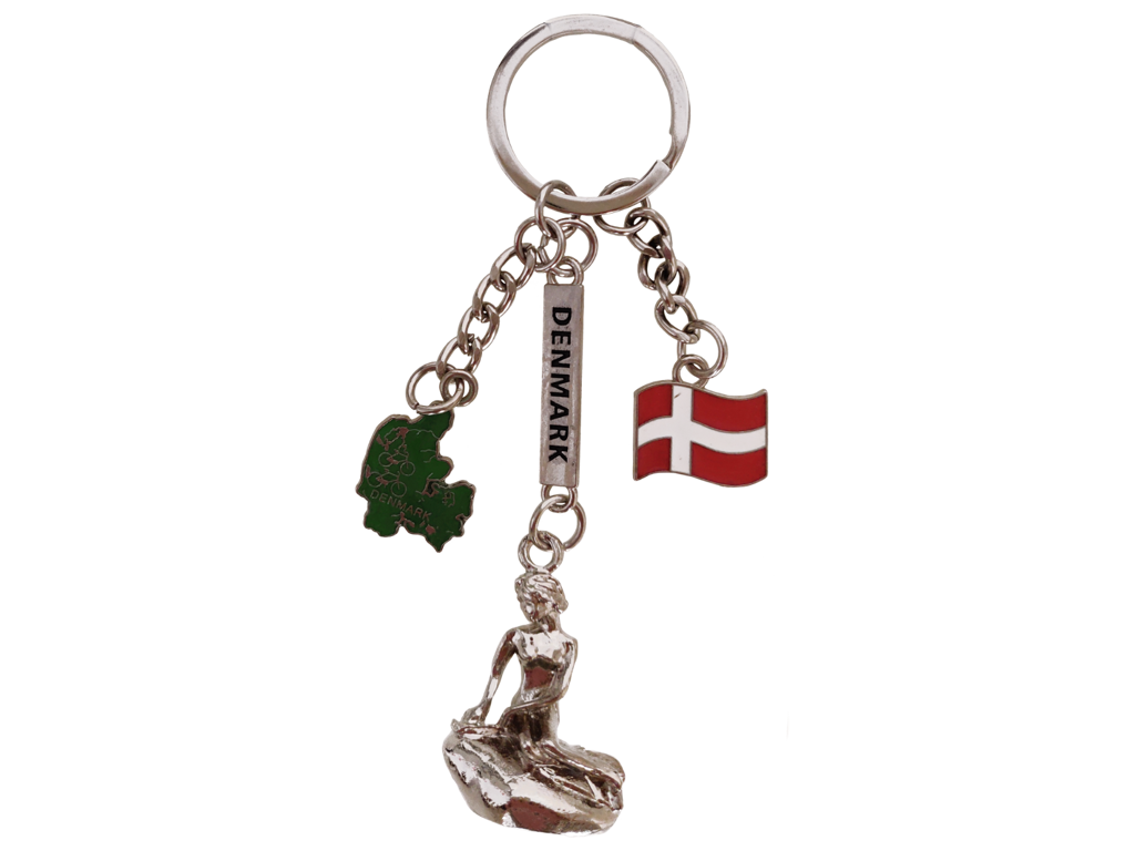 Keyring The Little Mermaid Flag Map