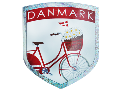 Sticker Bicycle With Flowers