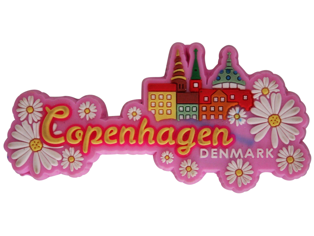 Magnet Denmark Flowers Pink