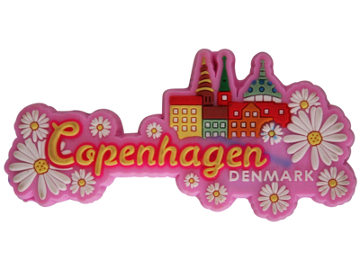 Magnet Denmark Flowers Pink