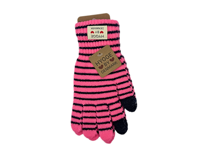 Vanter pink/blå m. Fingertouch